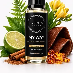 MY WAY 120ML Smooth Pure Natural Aroma Oil - Home Fragrance Freshener for Aromatherapy Diffusers, Relaxation