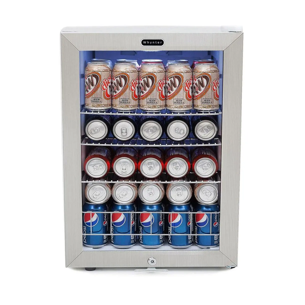Whynter 90-Can Beverage Refrigerator with Lock