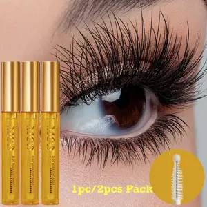 Natural Eyelash and Eyebrow Enhancer Serum, 1/3 Counts with Natural Ingredients Eyelash Growth Serums for Healthier Lashes and Brows, Volumizing Eyebrow Serum for a Glam Look, Lash Enhancing Serum