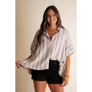 Pretty Please Button Down Top