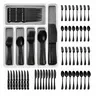 48Pcs Stainless Steel Kitchen Dining Utensils Set for 8 (6–10 People Fit), Elegant Mirror-Polished Tableware Kit with Storage Tray, Dishwasher-Safe Modern Cutlery (Steak Knives, Forks, Spoons) for Everyday Restaurant Use