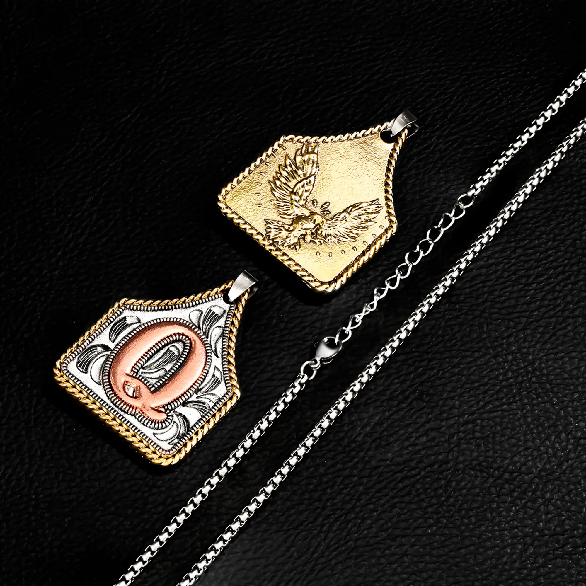 Dearmay Initial A-Z Letter Pendant Necklace Summervibes Mens