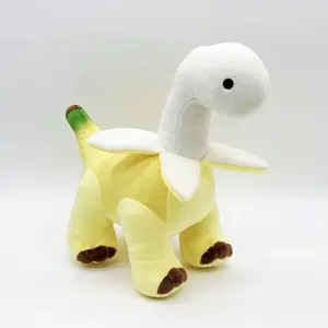 New Product Peeling Banana Pterosaur Animal Plush Toy Plush Doll Year of the Horse Mascot Cute Banana Brontosaurus Plush Toy