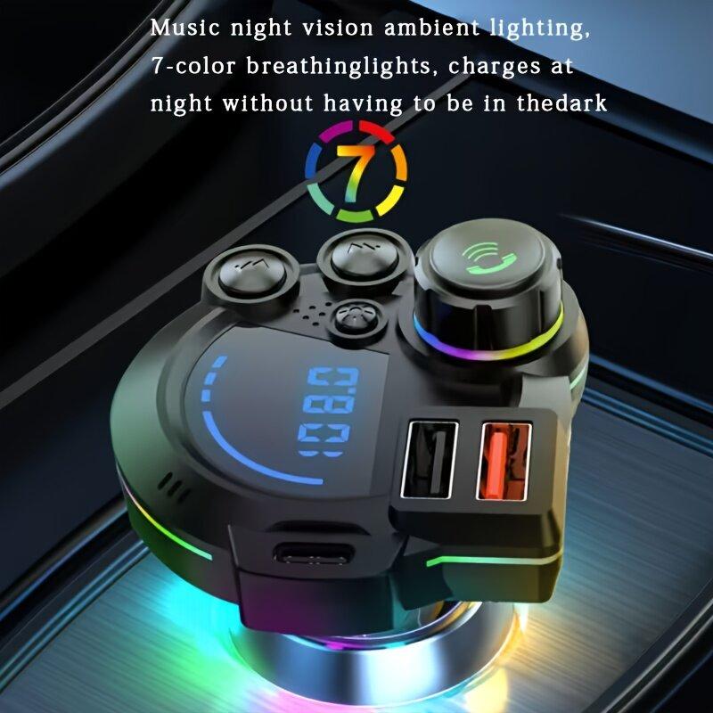 PD 30W Type-C Car Charger & Bluetooth 5.3 FM Transmitter