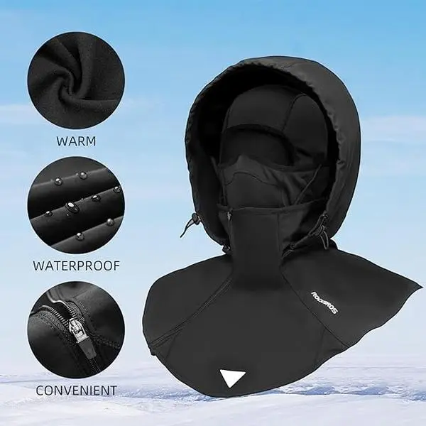 ROCKBROS Windproof Balaclava Mask - Sports Outdoor Hats for Men, Women for Skiing, Motorcycle Riding