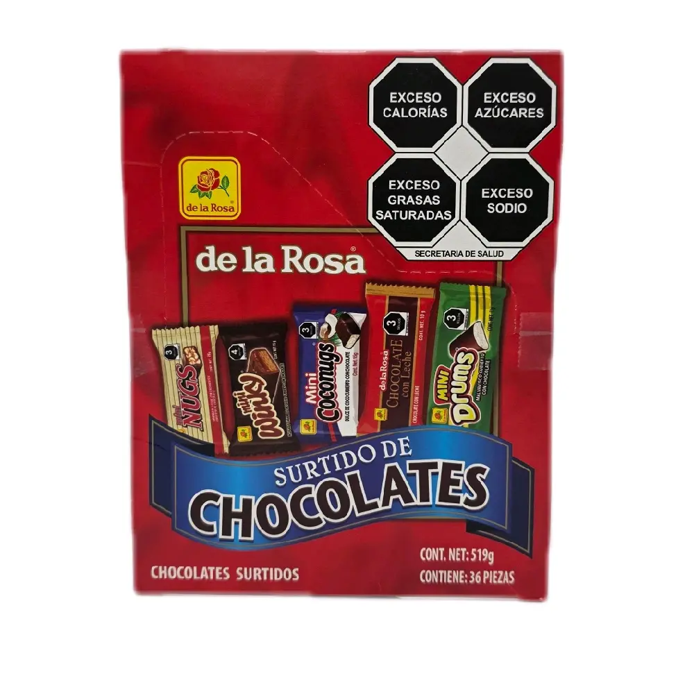 Surtido de Chocolates, Chocolate Mix 36 Pieces Box