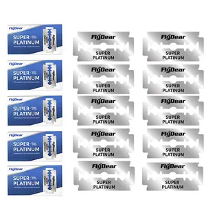 Stainless Steel Shaving Blade Set, 50-200 Pieces, Men's Dual-Sided Manual Razor, Compact Anti-Rust Hair Grooming Tool, Shaving Razors