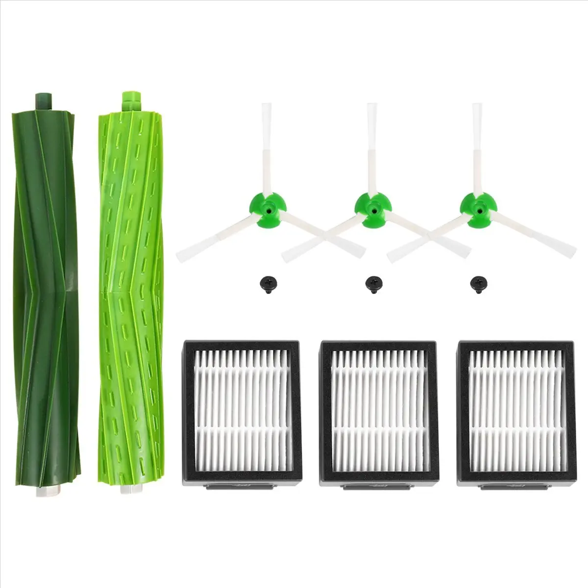 Replacement Brushes and Filter Kit, Cleaning Tools for iRobot Roomba Series E5, E6, I7, I7+ Vacuum Cleaner Parts