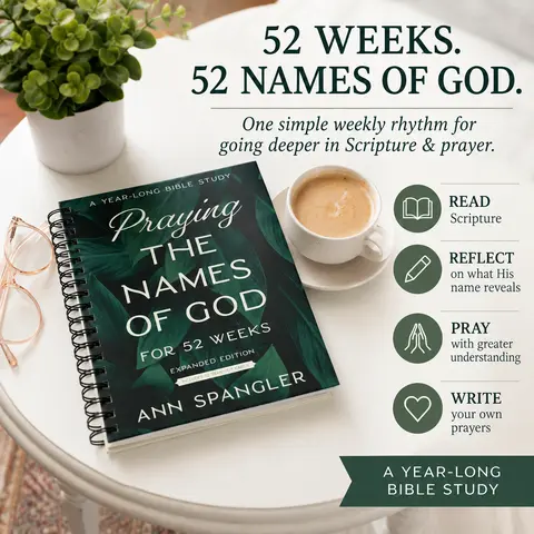 Praying the Names of God for 52 Weeks with Bonus Tear-Out Cards: A Year-Long Bible Study