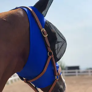 Durable High Elastic Horse Fly Mask, Horse Supplies, Anti-Wear Fit Design, Essential Equine Protection, Prevents Summer Infections, Set of 2