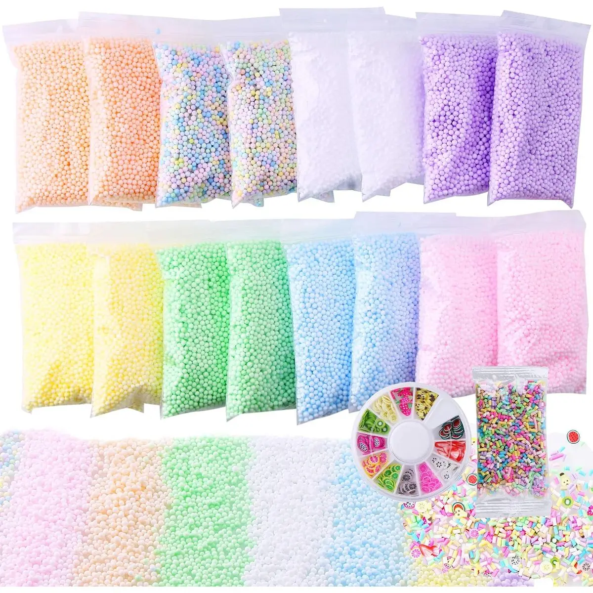 18 Pack Pastel Micro Beads