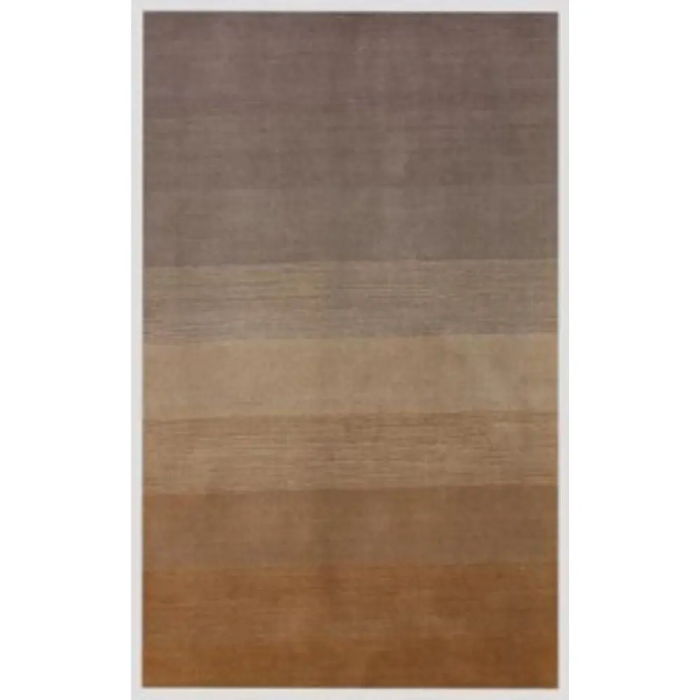 9' X 12' Gold And Rust Hand Loomed Area Rug