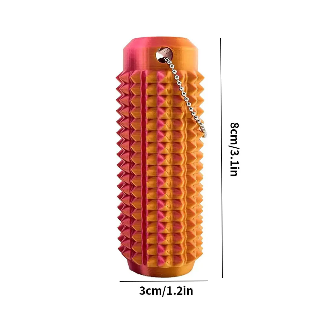 Vibrant Little Ouchies Grippie Stim Tool - Portable Firm Plastic Spikes | Anxiety Relief, Clip to Keys | On-the-Go Stress & Impulse Management