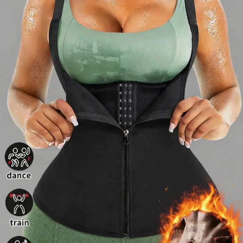 Women's Zipper Waist Trainer Vest, Adjustable Girdle for Abdominal and Waist Shaping, Sporty Shapewear for Fitness, Yoga and Running, Gift for Friends