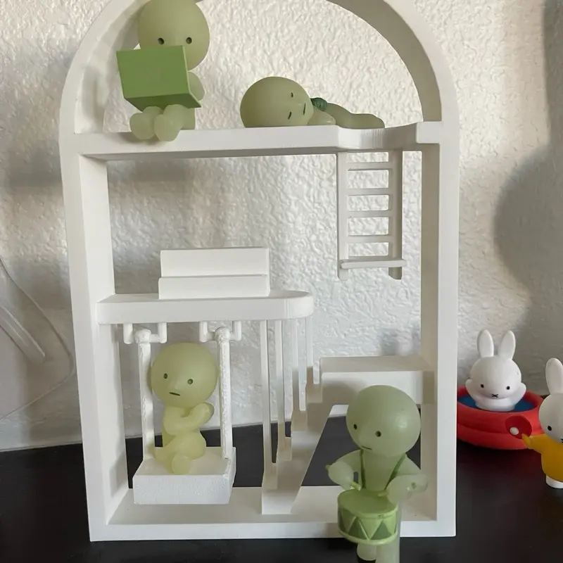 Smiski house Shelf organizer display for trinkets, Sonny angels calico critters