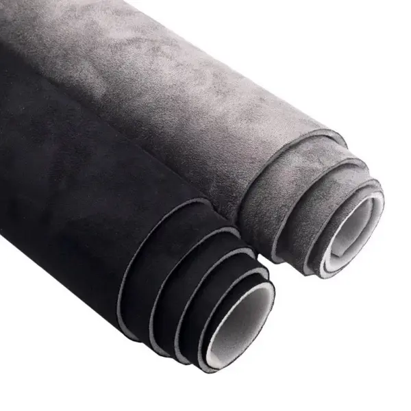 Self-Adhesive Suede Fabric Roll with Sponge Foam Backing, Luxury Microfiber Faux Suede for Jewelry Box Lining, Car Headliner, Door Panels, Wall Covering & Furniture Upholstery - DIY Interior Decorating Material