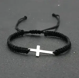 Rope Cross Bracelet