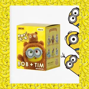 52TOYS Minions Bob & Tim – Best Buddies Forever Series Vinyl Plush Keychain Collectible Toy Blind Box