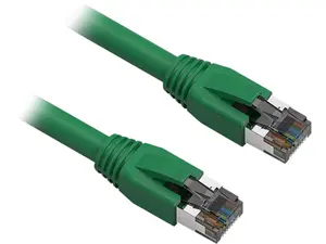 Nippon Labs Cat8 RJ45 3FT Ethernet Patch Internet Network LAN Cable, Indoor/Outdoor, 24AWG, Shielded Latest 40Gbps 2000Mhz, Weatherproof S/FTP for Router, PS4, PS5, Xbox, PoE, Switch, Modem (Green)