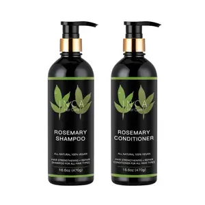 Rosemary Shampoo & Conditioner Set - All Natural 16.6 oz (470g) - Suitable for All Hair Types