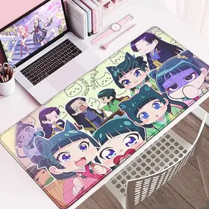 The Apothecary Diaries Anime Anti-Scratch Mouse Pad, Cute Gaming Desk Mat with Lock Edge Design, Non-Slip Rubber Base, Smooth Surface, Durable Thick Build for PC Laptop Gaming, Anti-Scratch Mouse Pads