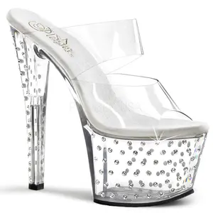 7 Inch Heel STARDUST-702 Clear