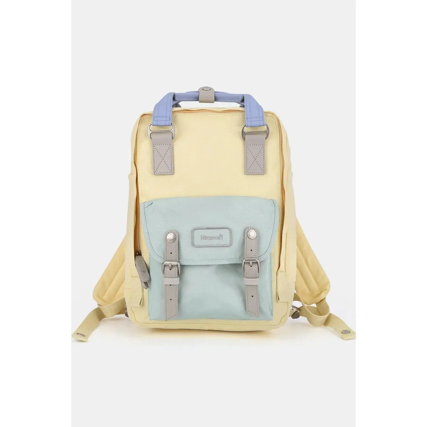 Himawari Contrast Water and Scratch-Resistant Nylon Backpack Bag