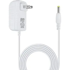 15W Compact Power Adapter Compatible with Echo Dot (3rd, 4th, 5th Generation) and Echo Pop, Smart Speaker & TV Cube, 2-Meter White Wall Plug Power Cable