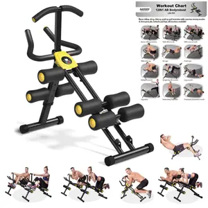 Magic BB Foldable Ab Workout Equipment for Home Gym, Squat machine For Abs, Ride & Rowing Machine for Botty Glutes Butt Thighs,Core Strength Trainer for Full Body Exercise ,High-Intensity Sit Up&Push Up Machine Summervibes