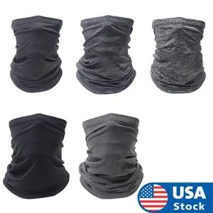 5PCS Balaclava lce Silk Face Mask Set For Men and Women Outdoor Sports Cycling Breathable Neck Head Cover UV Protection