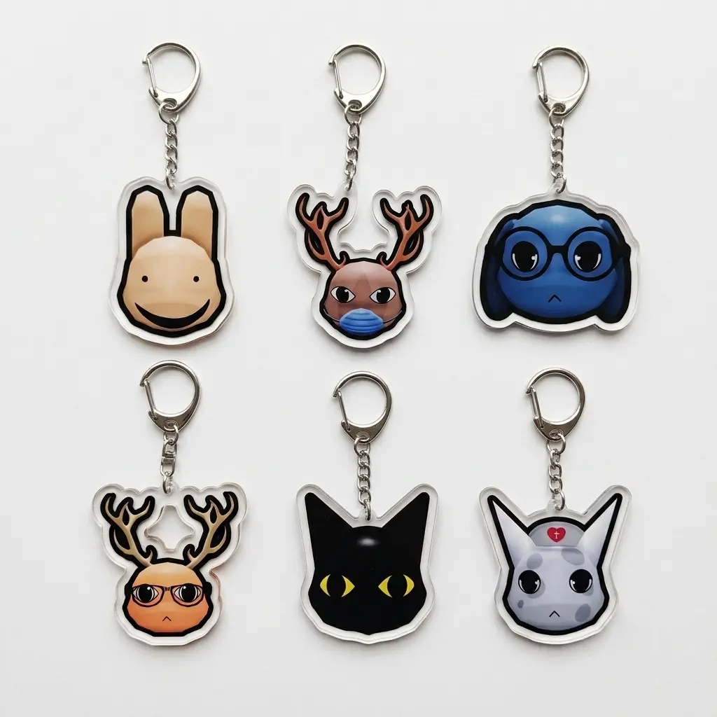 Animal Hospital Acrylic Keychain, Bag Charm, Backpack Accessory, Gift for Video Game Fans