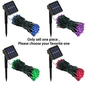 100 LED Solar String Lights with 8 Lighting Modes, Eight Lighting Modes, Ambient Lighting, Decorative Lights, Ideal for Indoor and Outdoor Decoration, Perfect for Events and Festivities