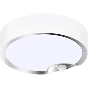 TOOWELL Motion Sensor Ceiling Light Battery Operated Indoor/Outdoor LED Ceiling Lights for Closet Hallway Pantry Laundry Stairs Garage Bathroom Shower Porch Shed Wall 400LM Motion Activated Light