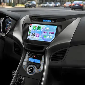 9 Inch IPS Touchscreen Android 13 Car Radio for Hyundai Elantra 2011-2013, 2GB RAM+64GB ROM, Wireless Carplay & Android Auto, Built-in GPS Navigation, WiFi, Bluetooth, Mirror Link, SWC, FM/RDS Radio and AHD Rear View Camera
