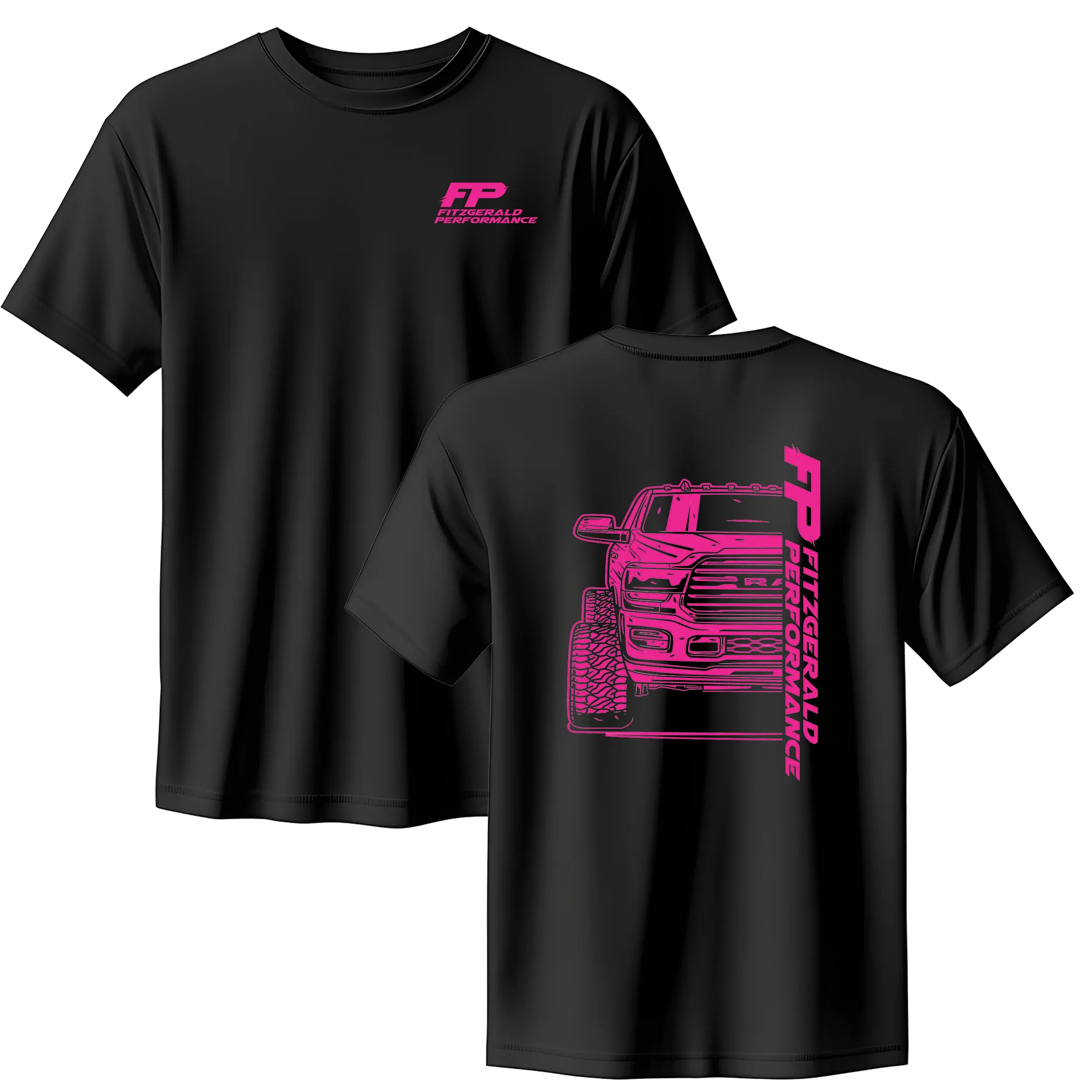 Diesel Mechanic Graphic T-Shirt Pink Line Truck Tee 100% Cotton Unisex Streetwear Auto Repair Shop Workwear Casual Top Gift for Truck Lovers