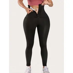Sauna Leggings Sweat Pants High Waist  Hot Thermo Compression Workout Fitness Exercise Tights Body Shaper