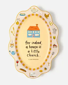 A House is a Little Church Platter