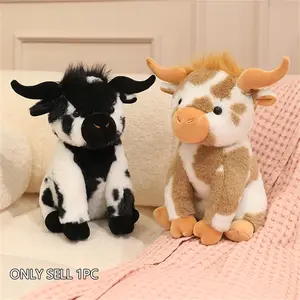 Realistic cow plush toy, Cute cow design, Stuffed Animal Collectibles, Stuffed farm animals, perfect for birthdays, Mother's Day, room decor, graduations, weddings, and Christmas.