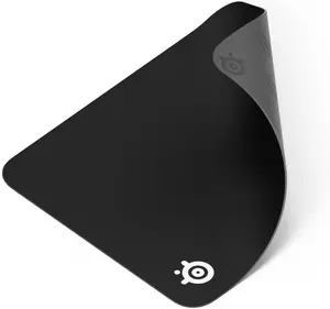 SteelSeries QcK Medium Gaming Mousepad — Black — Non-Slip Silicone Rubber Base — Peak Tracking and Stability — Optimized for Gaming Sensors — 320 mm x 270 mm — FPS, MOBAs, RTS, MMO