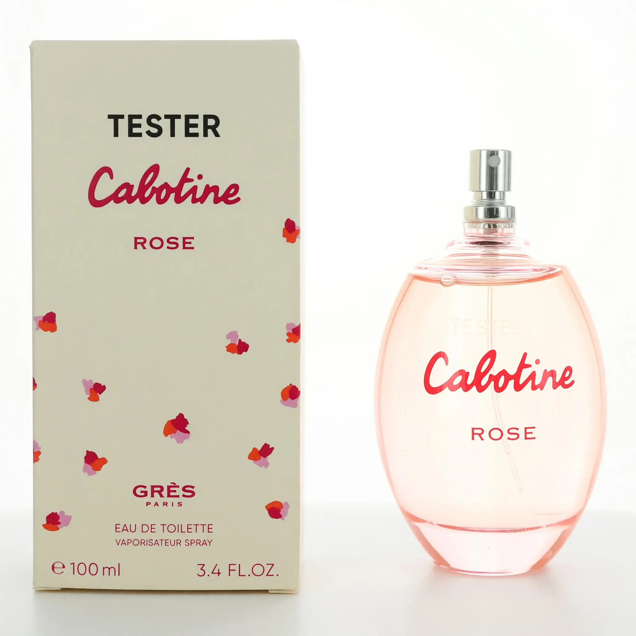 Cabotine Rose by Parfums Gres, 3.4 oz EDT Spray for Women Tester, Women's Fragrance, 3.4Oz, Ginger, Citrus Flora, 3 To 3.9 Fl Oz