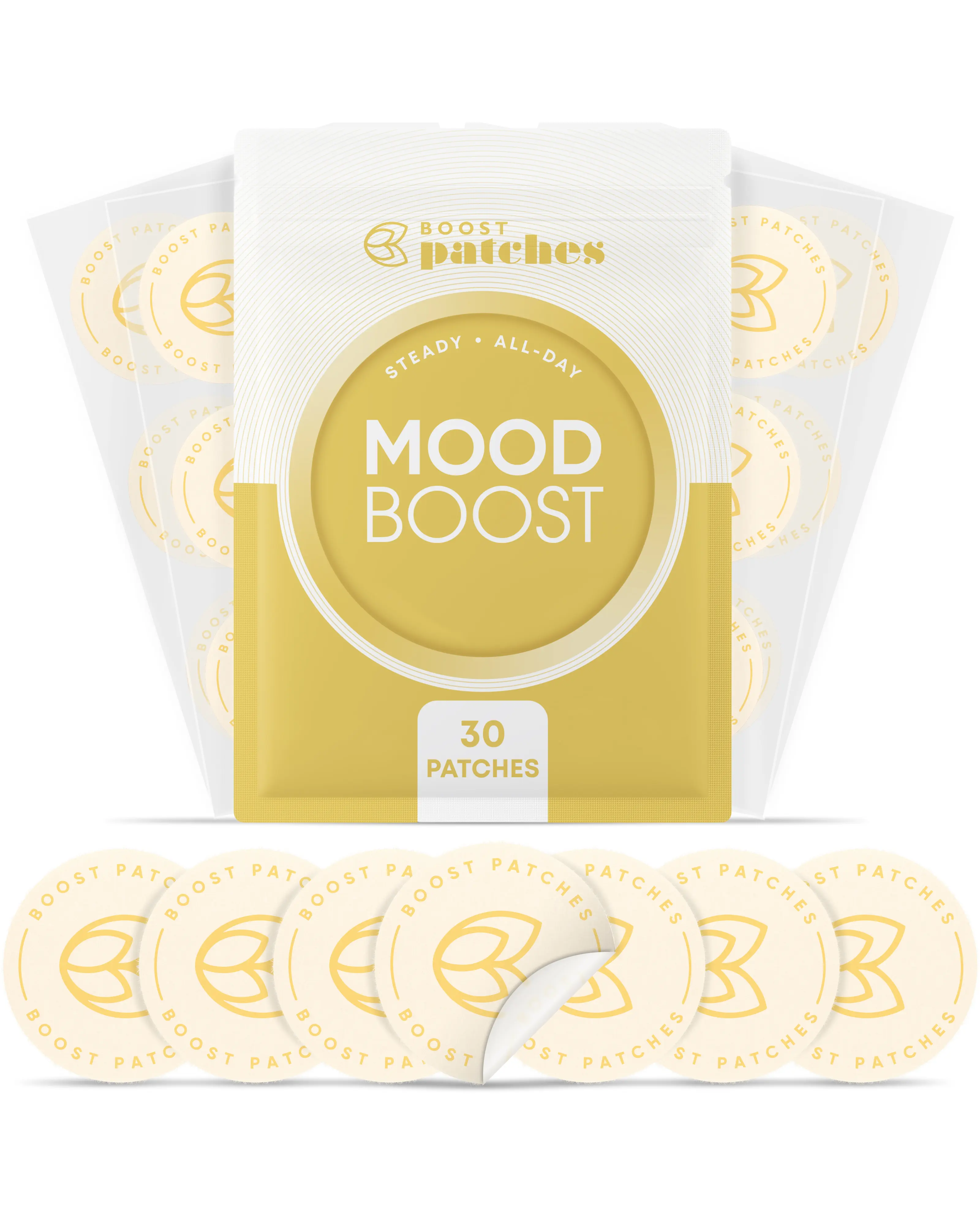 Boost Patches Mood Support Patches – 30 Topical Patches