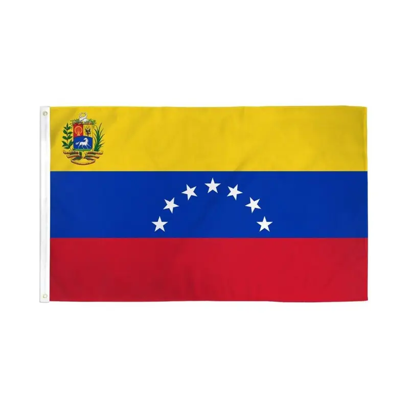 3x5ft Lightweight Venezuela 7-Star Polyester Flag - Durable, Fade-Resistant, UltraBreeze Design, Double-Stitched Edges, Dye-Sublimation Vivid Print, Metal Grommets, Home Party Decorations Fabric Banner Festive Flags