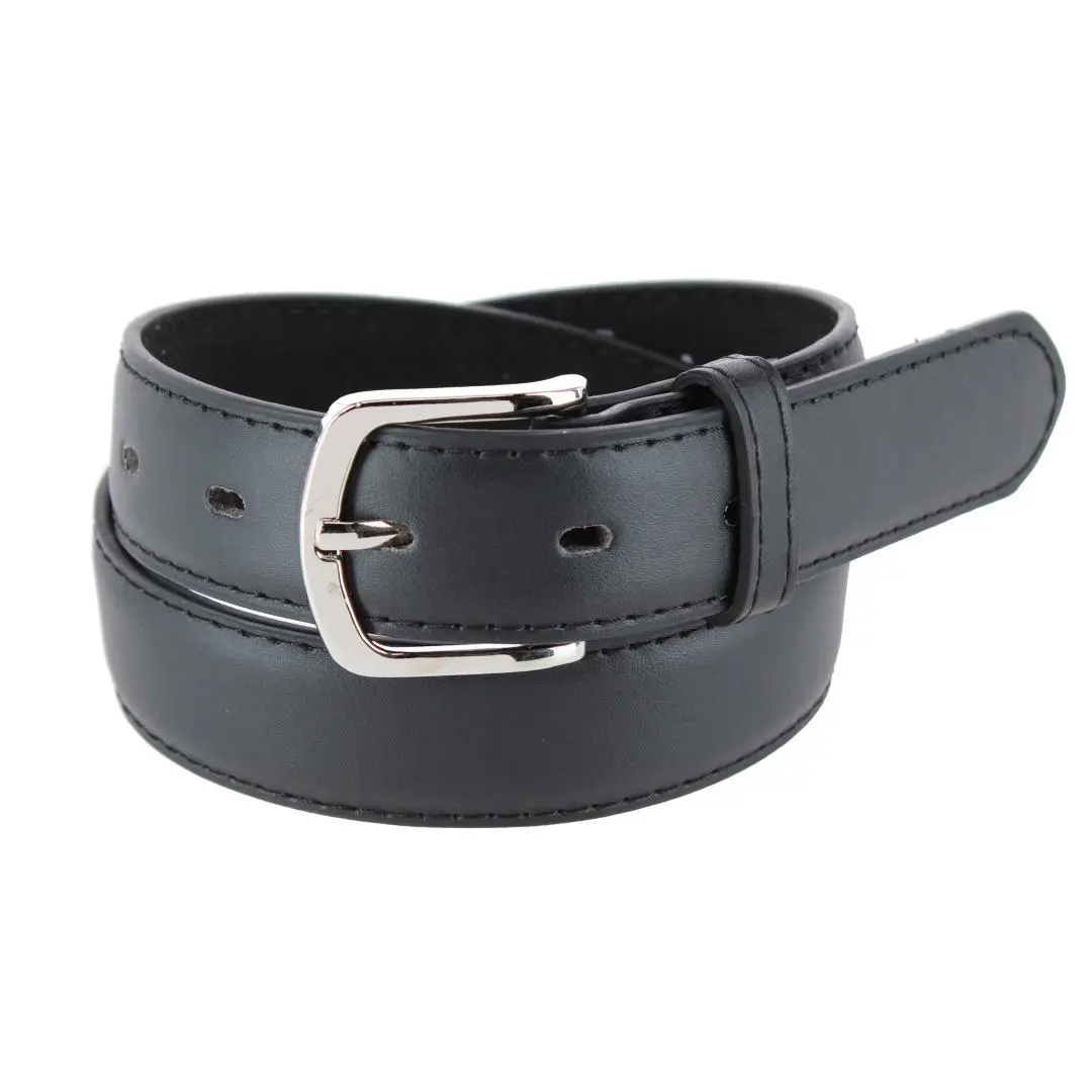 CTM Boy's Casual Basic Leather Belt, Casual And Jean Belts, Heavy Duty