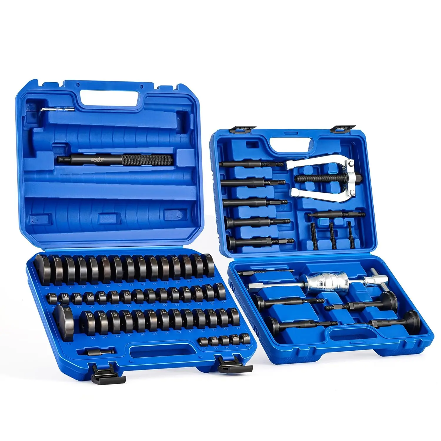 Orion Motor Tech Blind Hole Collet Bearing Race and Seal Puller Extractor Kit, Blue/ Red Slide Hammer Pilot Insert Inner Internal Bearing Removal Tool Set, 16PCS, car stuff, tool box, Automotie Repair Tools