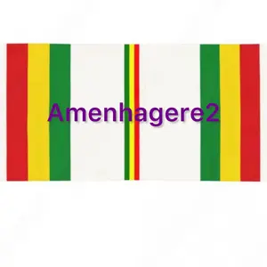 Amenhagere2 Custom Rasta Stripe Rasta Green Yellow Red Scarf Wrap Women Long Unisex Warm Tassel Shawl for Summer Winter