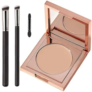 Colored Clay CC Undereye Corrector, Under Eye Concealer Color Corrector for Dark Circles With Three Brushes, Hydrating Concealer Foundation Makeup Smooth Lightweight Moisturize
