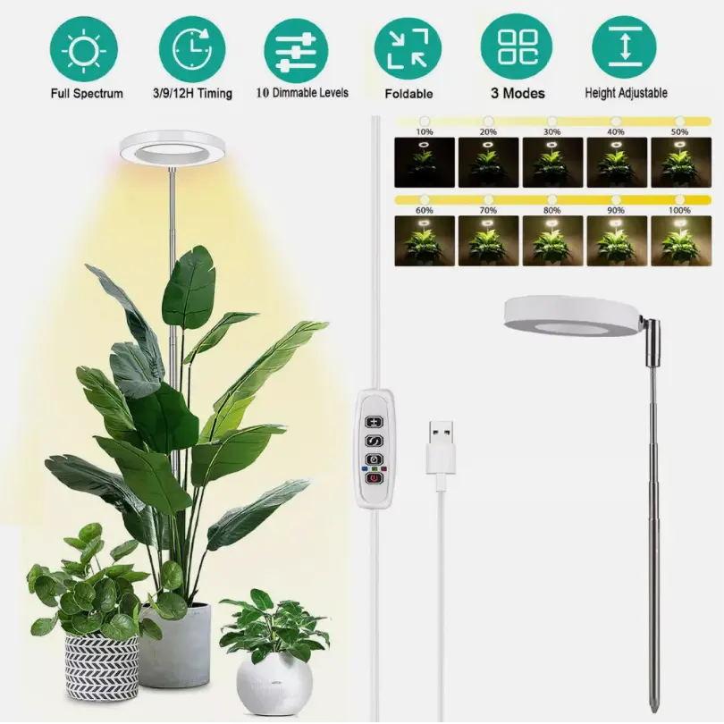 LED Grow Light Plant Growing Lamp Full Spectrum with Timer For Indoor Plants LED Grow Light Plant Growing Lamp Full Spectrum with Timer For Indoor Plants