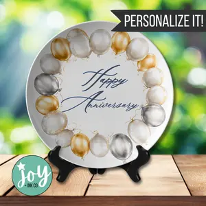 Happy Anniversary Plate