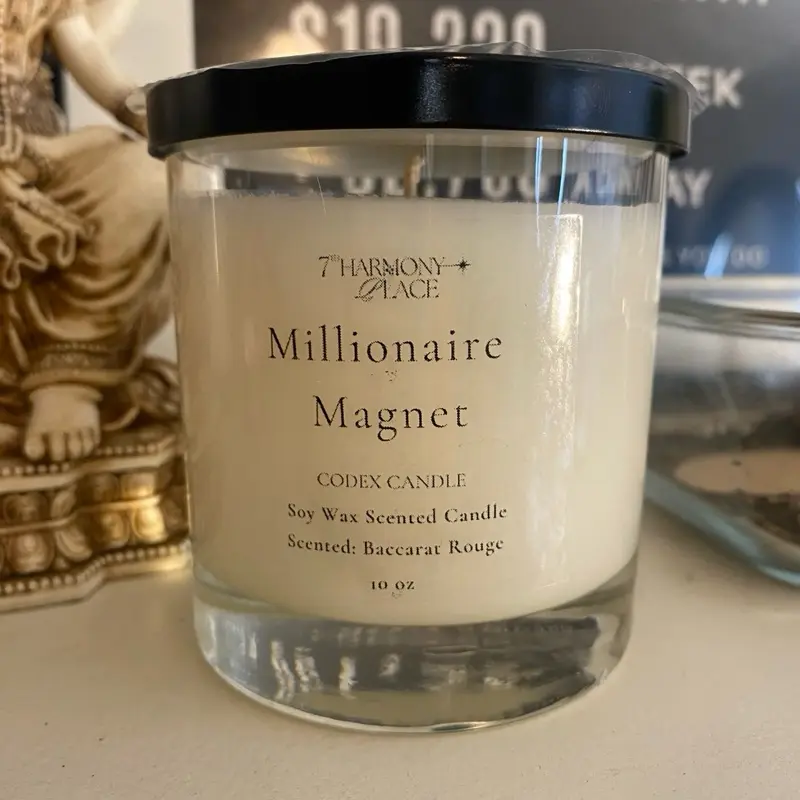Millionaire Magnet Coconut Soy Wax Candle Millionaire Magnet Coconut Soy Wax Candle