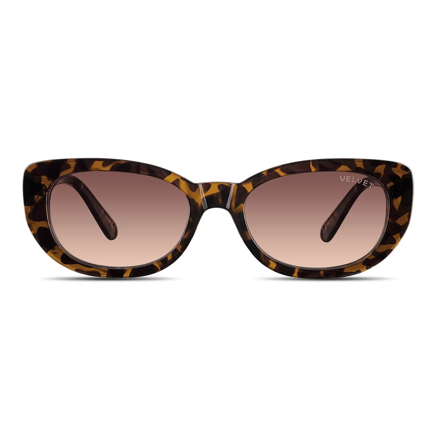Velvet Eyewear Harper V754DT01 Sunglasses with Dark Tortoise Frame & Brown Fade Polarized Lenses for Women